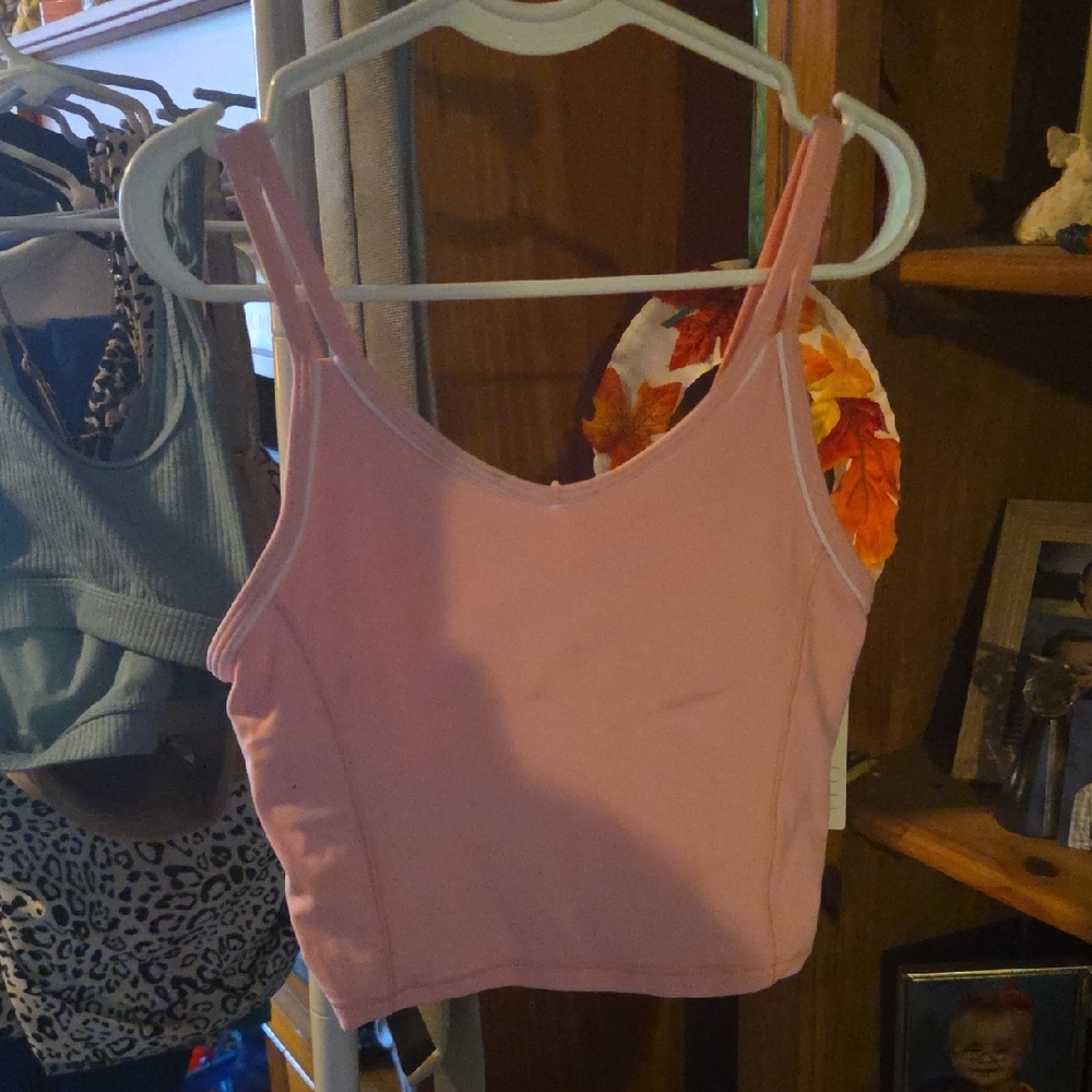 Pink Girls Crop Top